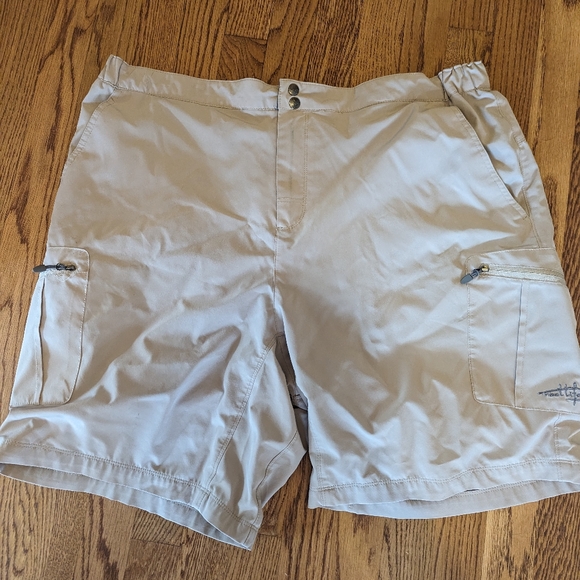 Reel Life Fishing Polyester Mens XXL Cargo Elastic Waist Shorts - Picture 1 of 8